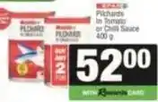 SuperSpar Spar - pilchards in tomato or chilli sauce offer