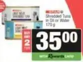 SuperSpar Spar - shredded tuna offer