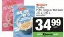 SuperSpar Spar - squitos puffs, hoops or malt balls offer