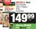 SuperSpar Dry chunks (excl. puppy) offer