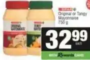 SuperSpar Spar - original or tangy mayonnaise offer