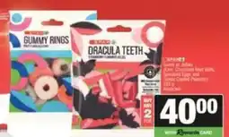 SuperSpar Spar - gummy rings or dracula teeth offer