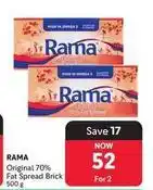 Makro Rama - original 70% fat spread brick offer