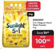Makro Sunlight - 5 in 1 regular hand wash powder offer