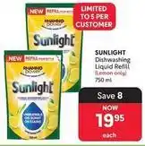 Makro Sunlight - dishwashing liquid refill offer