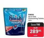Makro Finish - all in one dishwashing tablets offer