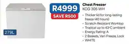 OK Furniture Chest freezer kcg 305 wh offer