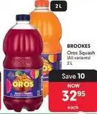 Makro Brookes - oros squash offer