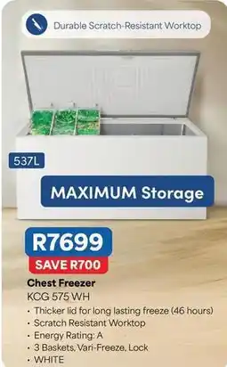 OK Furniture Chest freezer kcg 575 wh offer