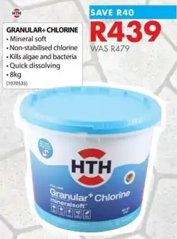 Chamberlain HTH Granular+ Chlorine mineralsoft offer