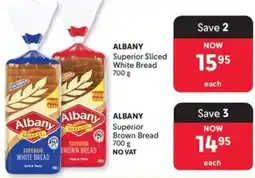 Makro ALBANY Superior Sliced White Bread offer