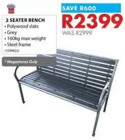 Chamberlain SEABULL 2 SEATER BENCH offer
