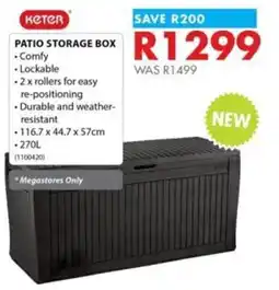 Chamberlain Keter Patio Storage Box offer