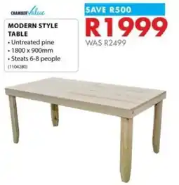 Chamberlain Chamber Value Modern Style Table offer