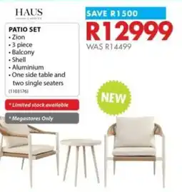 Chamberlain HAUS PATIO SET offer