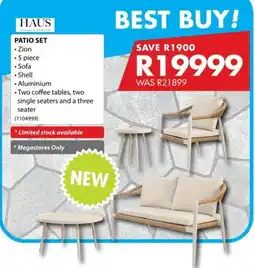 Chamberlain Haus patio set offer