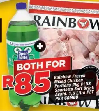 Rainbow Frozen Mixed Chicken Portions Sparletta Soft Drink