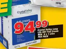 OK Grocer Crystal Valley Long Life UHT Full Cream Milk offer