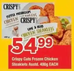 OK Grocer Crispy Cuts Frozen Chicken Steaklets Assorted offer