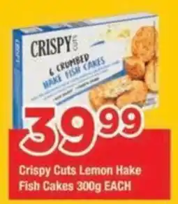OK Grocer Crispy Cuts Lemon Hake Fish Cakes offer