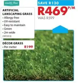 Chamberlain multi-flor ARTIFICIAL LANSCAPING GRASS offer