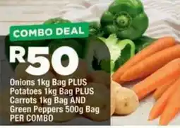 OK Grocer Onions Potatoes Carrots Green Peppers offer