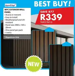 Chamberlain UpperEdge WPC EXTERIOR WALL PANEL offer