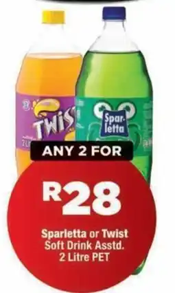 OK MiniMark Sparletta or Twist Soft Drink Assorted offer