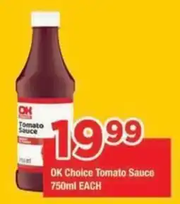 OK Grocer OK Choice Tomato Sauce offer
