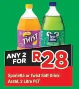 OK Grocer Sparletta or Twist Soft Drink offer