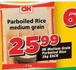 OK Grocer OK Parboiled Rice medium grain offer
