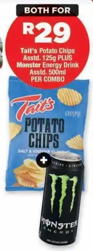OK MiniMark Tait's Potato Chips Monster Energy Drink offer