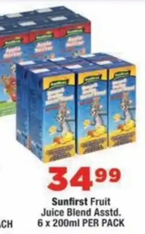 Sunfirst Fruit Juice Blend Assorted