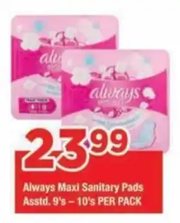 OK Grocer Always Maxi Sanitary Pads offer