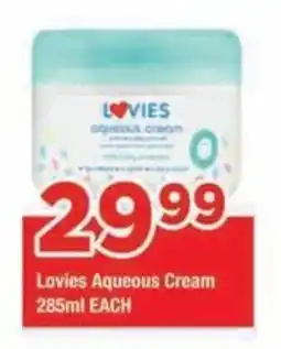 OK Grocer Lovies Aqueous Cream offer