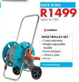 Chamberlain GARDENA HOSE TROLLEY SET offer