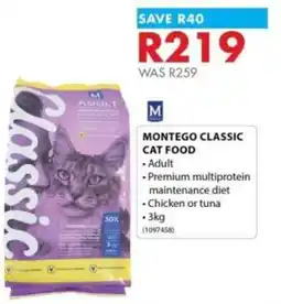 Chamberlain Montego Classic Cat Food offer