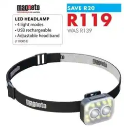 Chamberlain LED HEADLAMP magneto offer