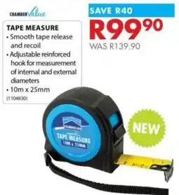 Chamberlain Chamber Value Tape Measure offer
