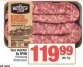 Your Butcher By SPAR Rooiberg Boerewors