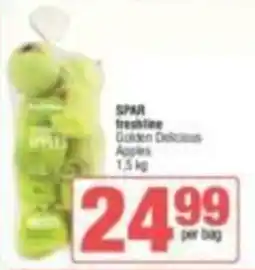 KwikSpar SPAR freshline Golden Delicious Apples offer