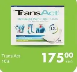 Save Hyper Trans Act Medicated Pain Relief Patch offer