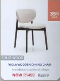 Decofurn Viola Wooden Dining Chair offer