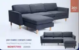 Decofurn JOEY FABRIC CORNER CHAISE offer