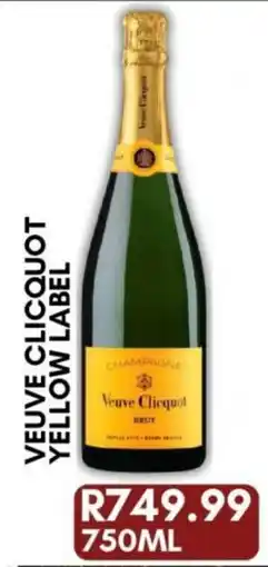 Prestons Veuve Clicquot Yellow Label offer