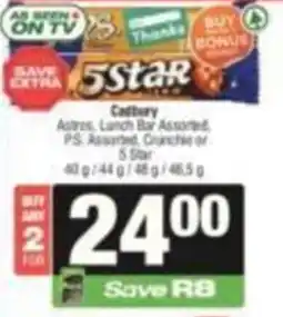 KwikSpar Cadbury 5 Star Assorted offer