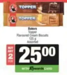 KwikSpar Bakers Topper Flavoured Creams Biscuits Assorted offer