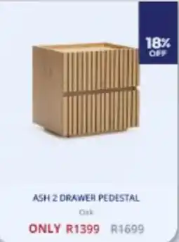 Decofurn ASH 2 DRAWER PEDESTAL offer