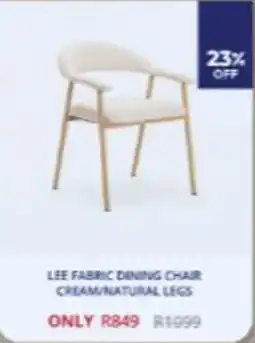 Decofurn LEE FABRIC DINING CHAIR offer