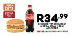 Fresh Stop Chicken Munch Burger & Coca-Cola Assorted offer